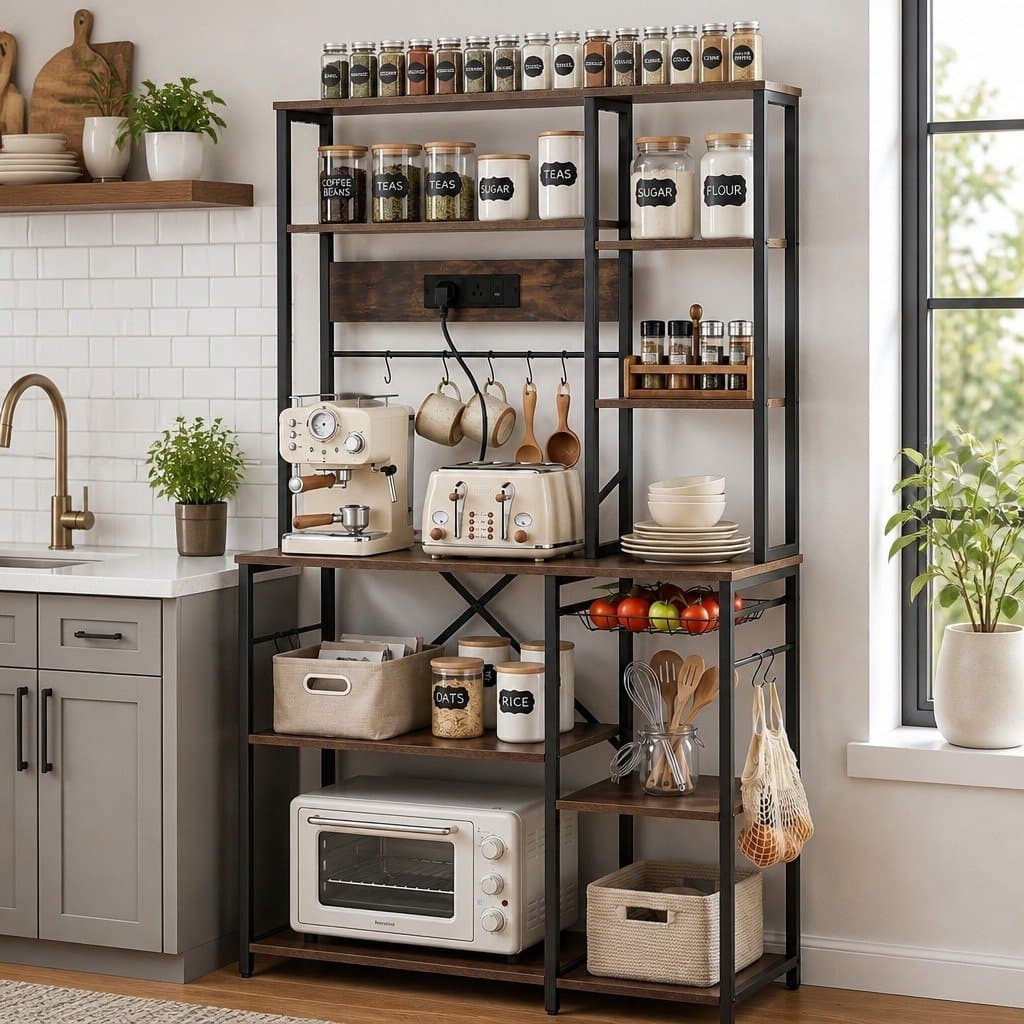 Kitchen Storage Rack with Power Outlets 96CM x 170CM