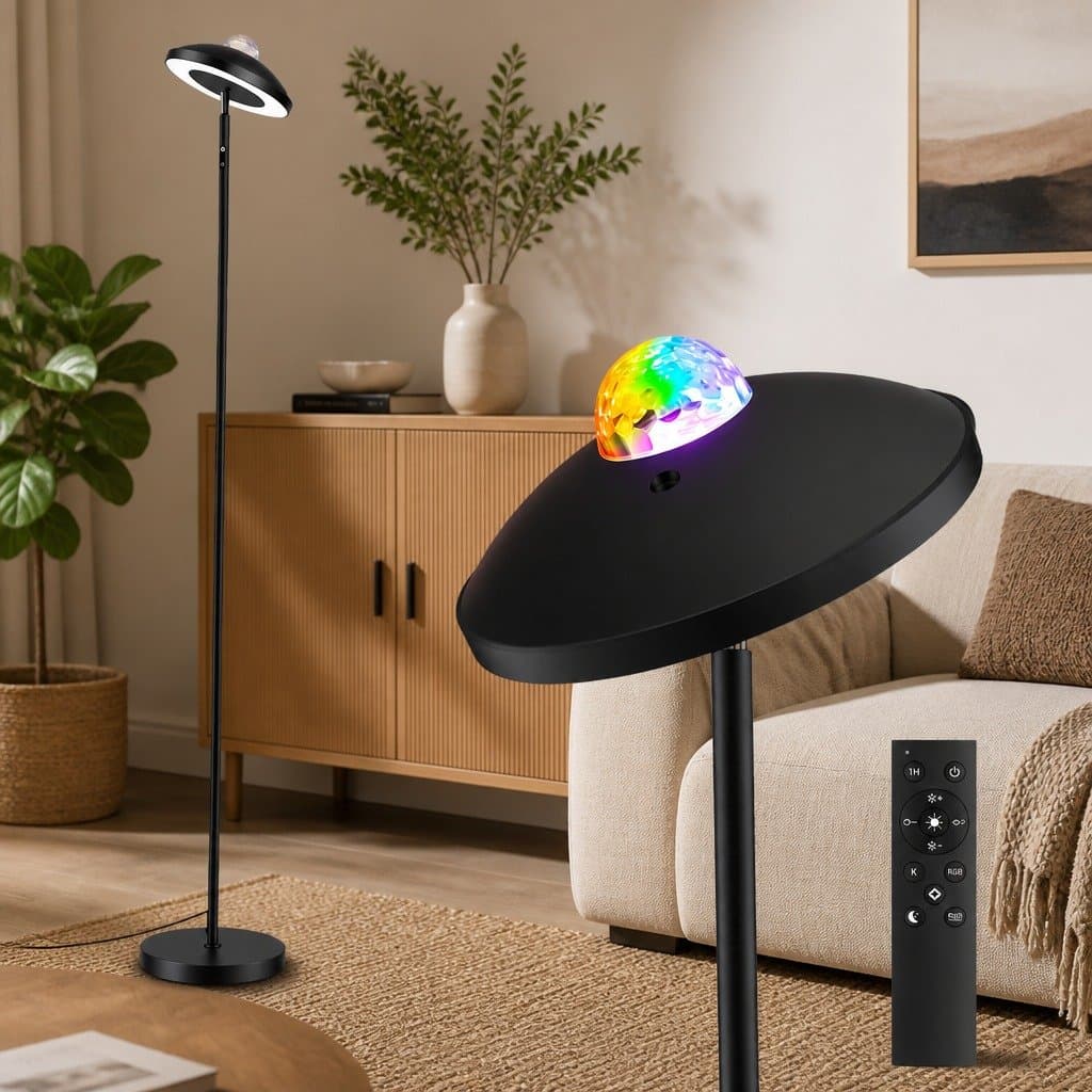 LED Floor Lamp with Galaxy Projector 178cm