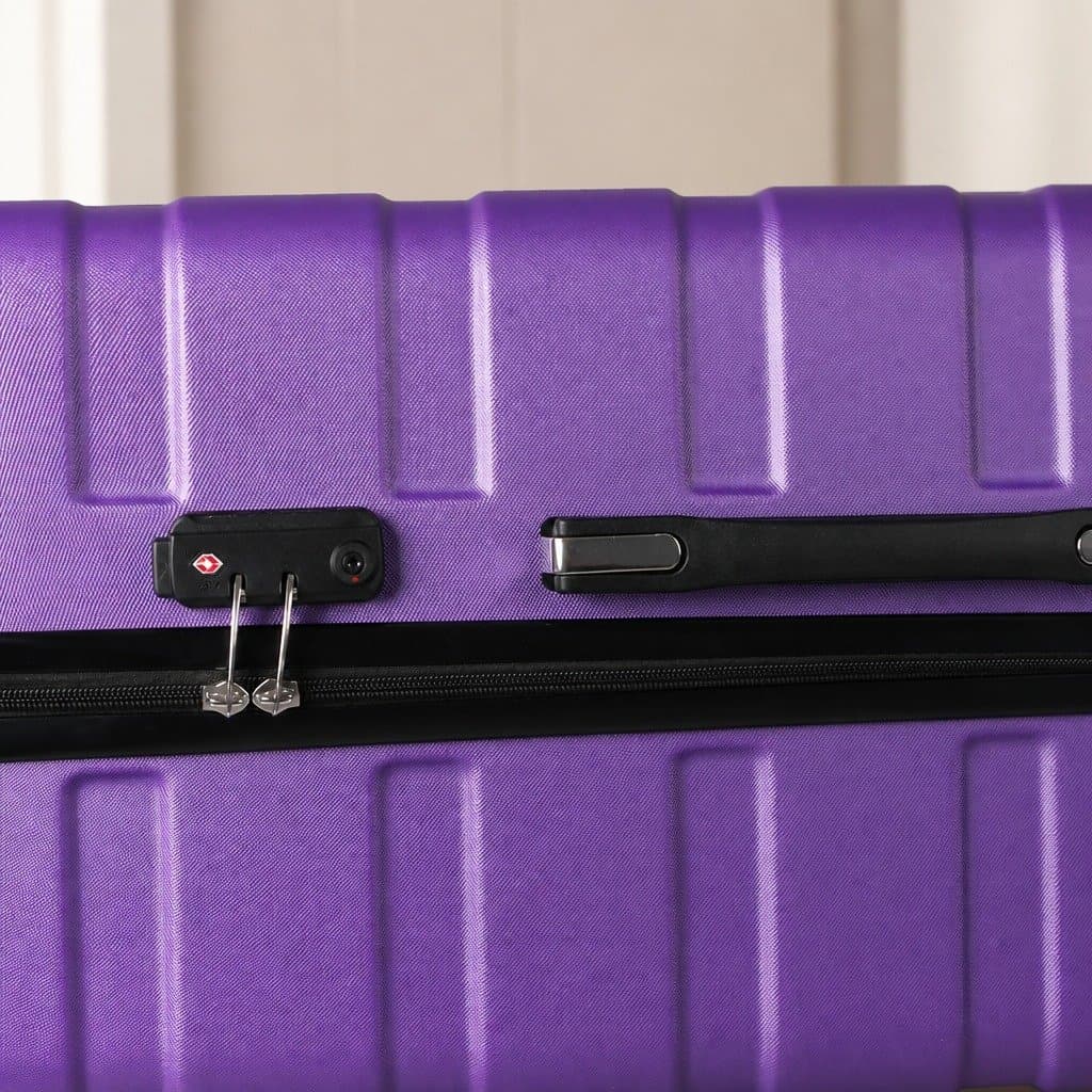 20 Inch Purple Carry-On Luggage Suitcase