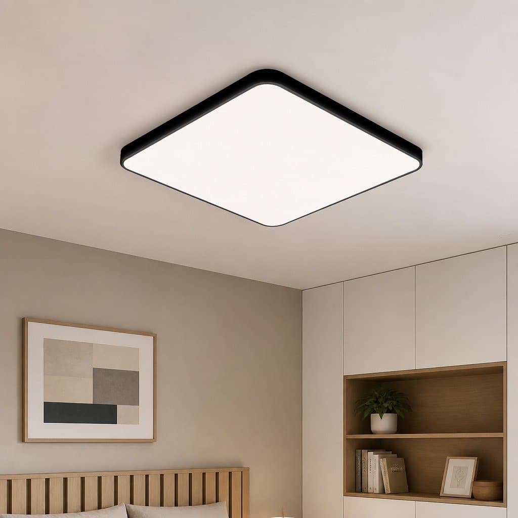 LED Ceiling Down Light 18W 30cm Square Ultra-Thin 5CM Panel Flush Mount Bedroom