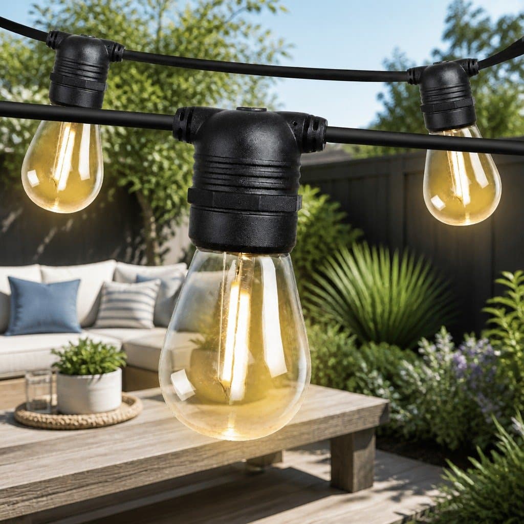 Festoon String Lights 23m LED Warm White