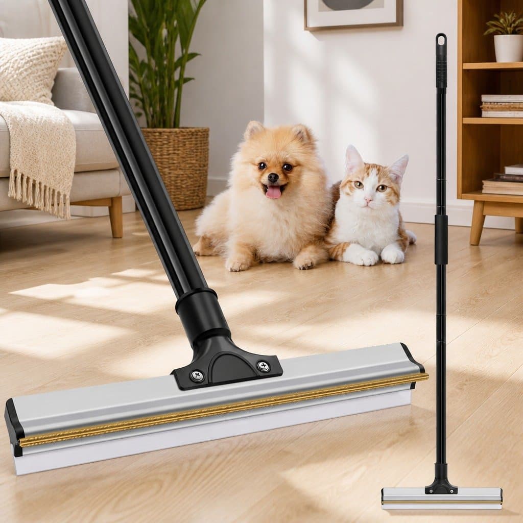 Pet Hair Remover Broom with Long Handle
