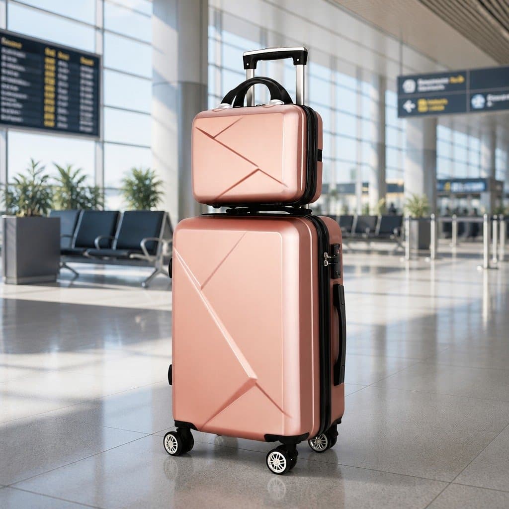 2-Piece Hard Shell Luggage Set with TSA Lock