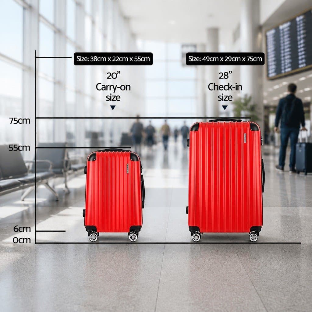 2-Piece Hard Shell Luggage Set for Travel