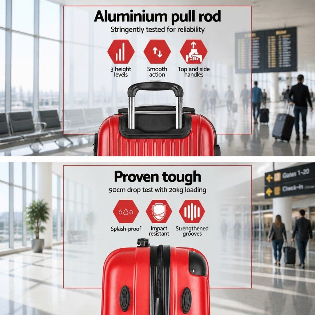 2-Piece Hard Shell Luggage Set for Travel