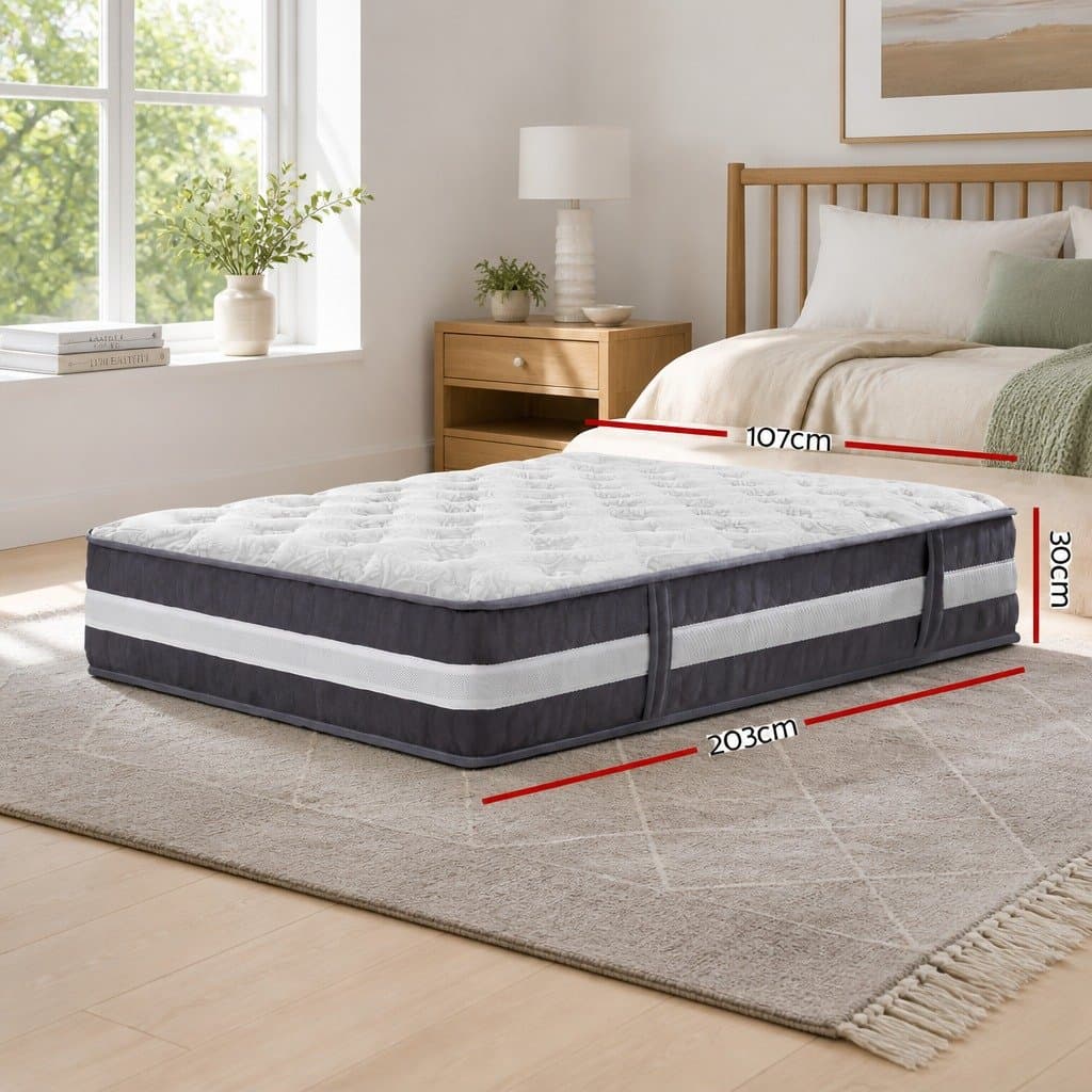 King Single Mattress 30cm Pocket Spring Hypoallergenic