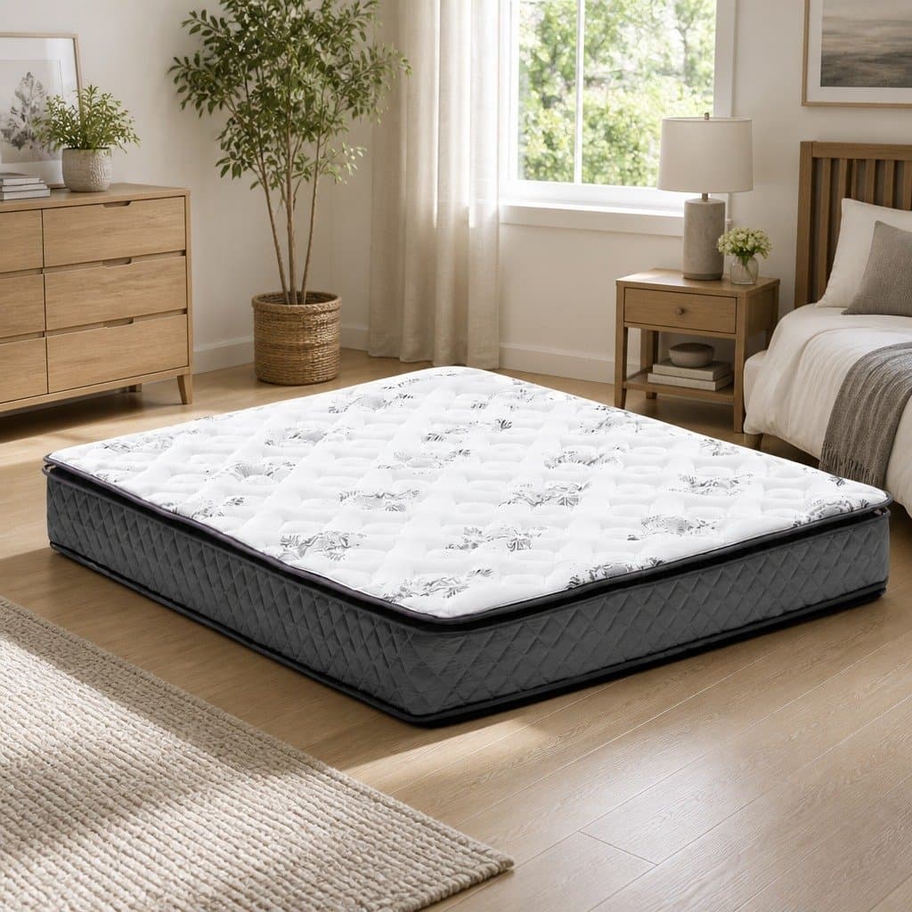 King Size Mattress with Pillow Top and Bonnell Springs