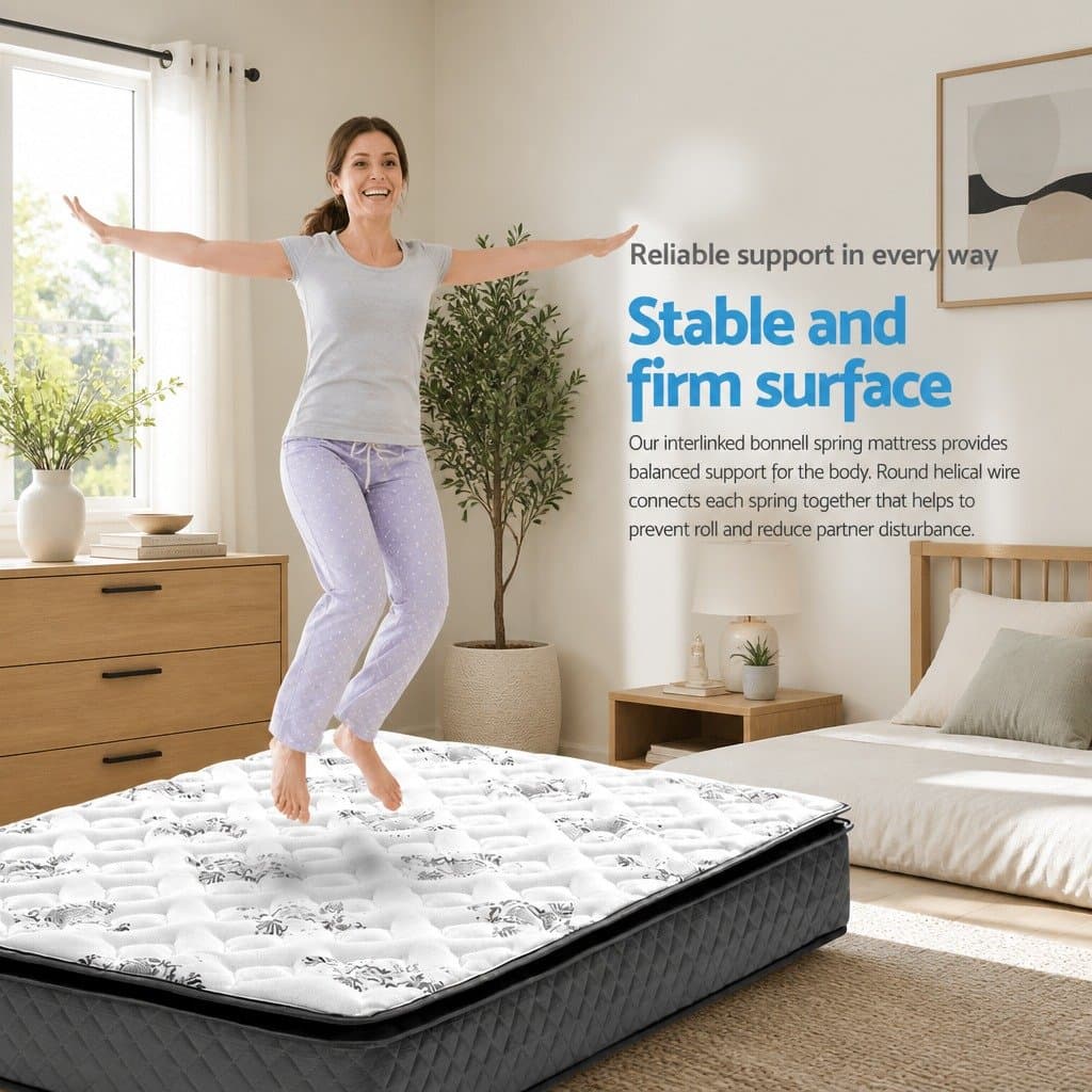 King Size Mattress with Pillow Top and Bonnell Springs