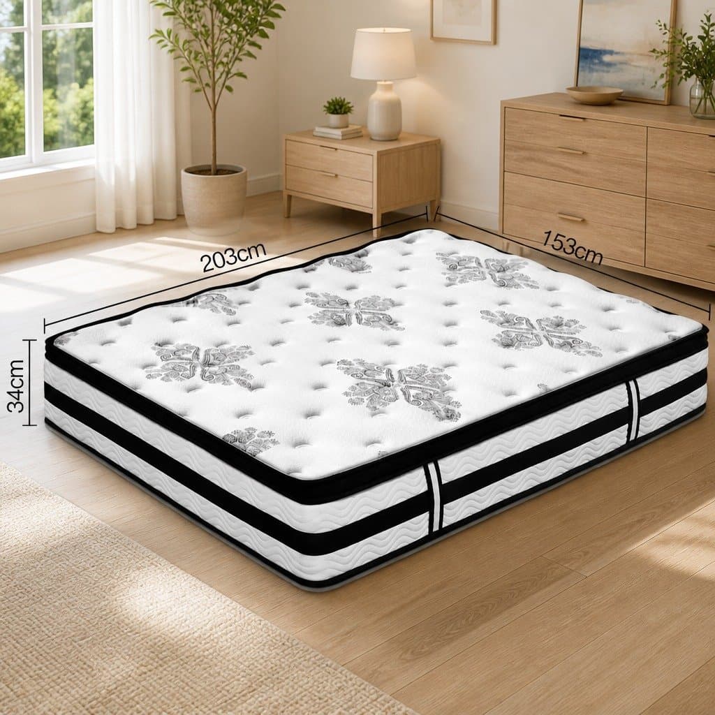 Queen Mattress with Euro Top and Pocket Springs