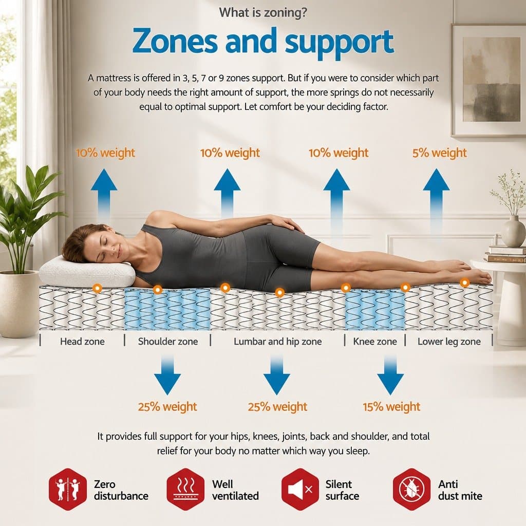 Queen Mattress with Euro Top and Pocket Springs