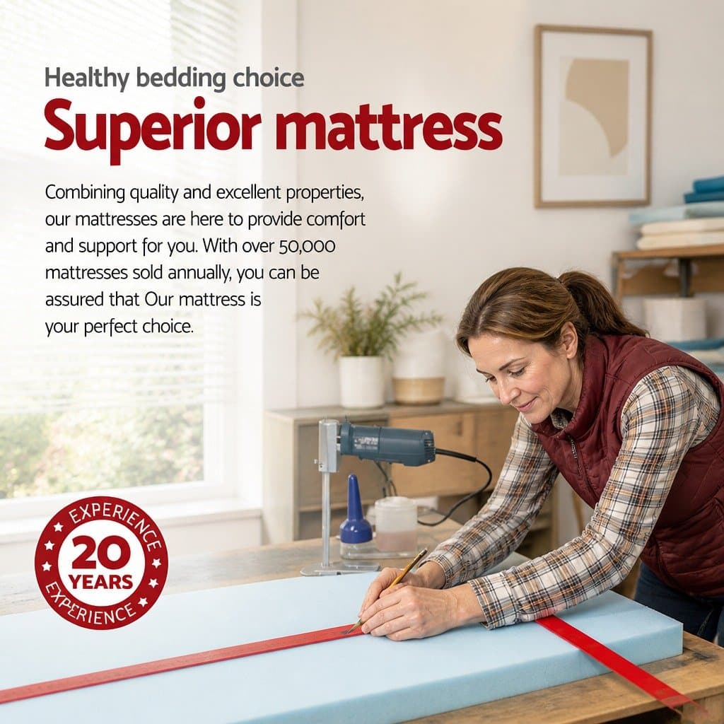 King Size Mattress 34cm Euro Top with Gel Foam