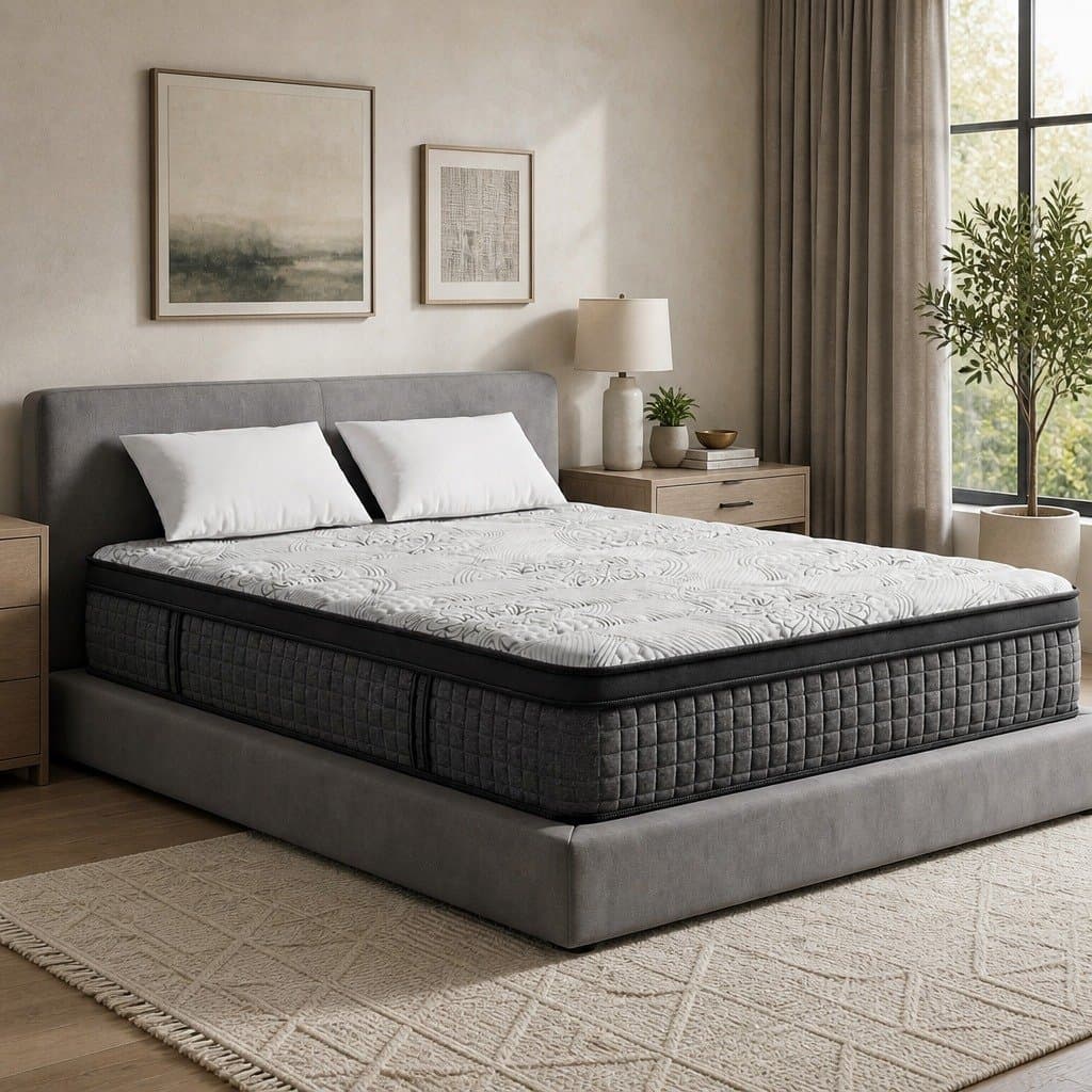 34cm Euro Top Double Mattress with 9 Zone Pocket Springs