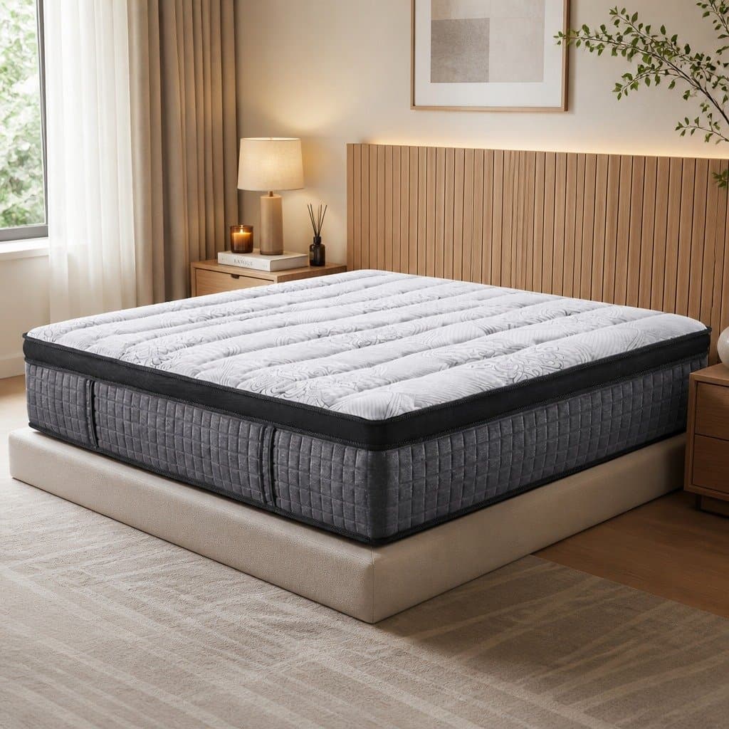 34cm Euro Top Double Mattress with 9 Zone Pocket Springs