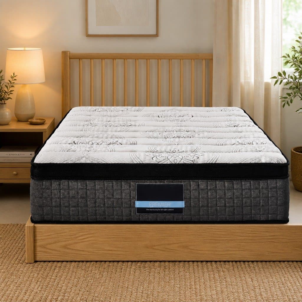34cm Euro Top Double Mattress with 9 Zone Pocket Springs