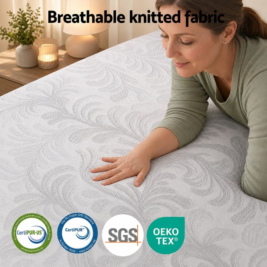 King Size Mattress 37cm with Cooling Gel & Dual Zones