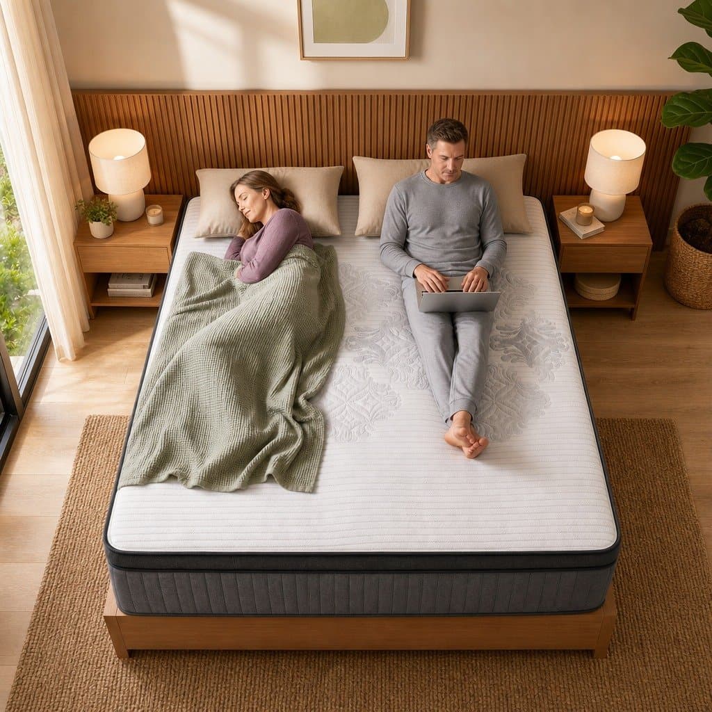 King Size Mattress 37cm with Cooling Gel & Dual Zones