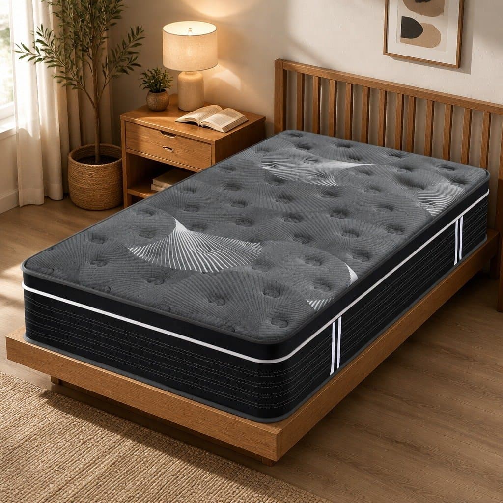 Euro Top Single Mattress 35cm with Graphene Memory Foam