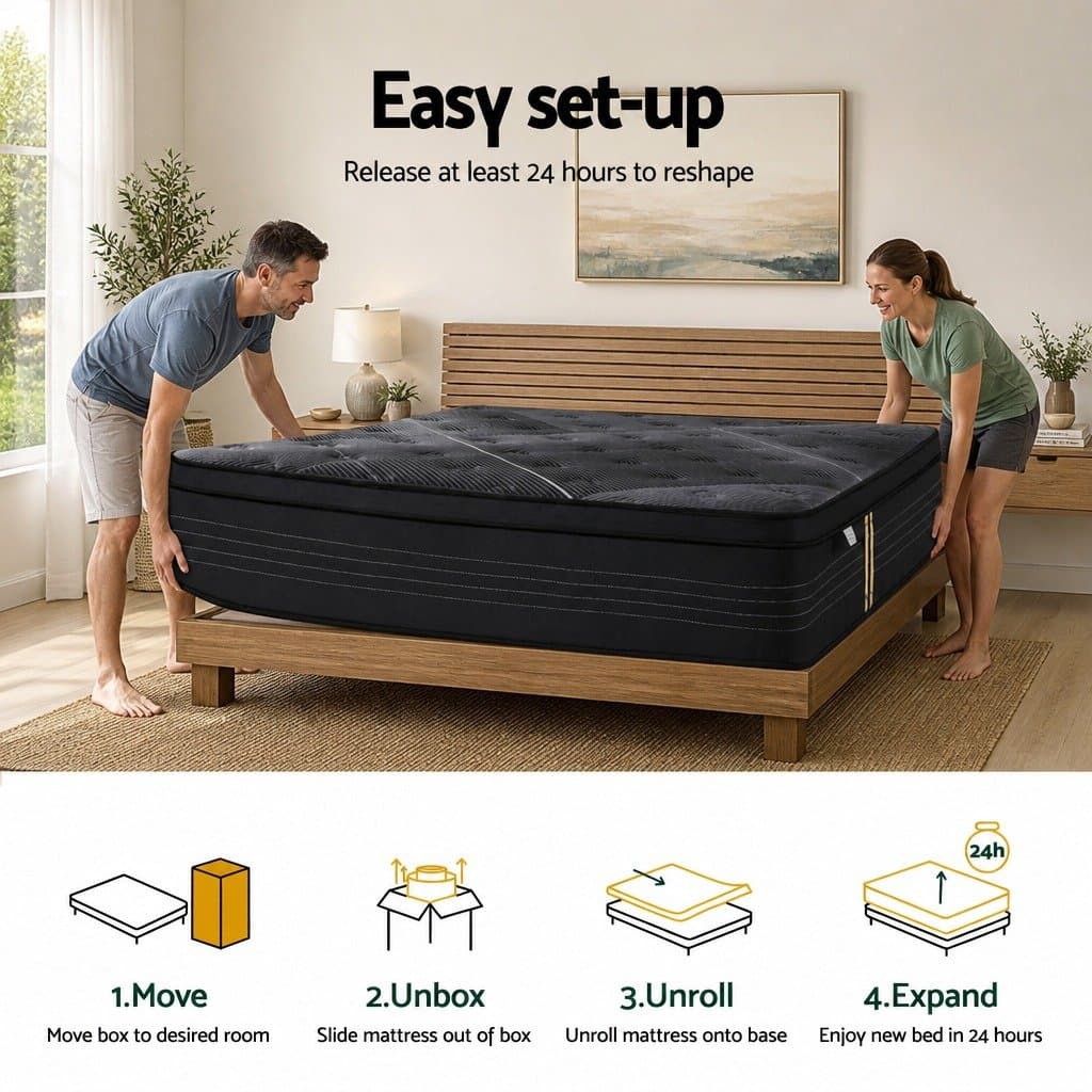 Double Mattress with Hybrid Pocket Springs