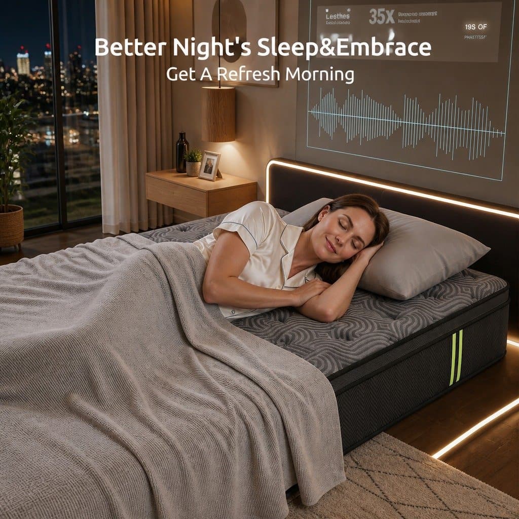 34cm King Single Mattress with Hybrid Pocket Springs