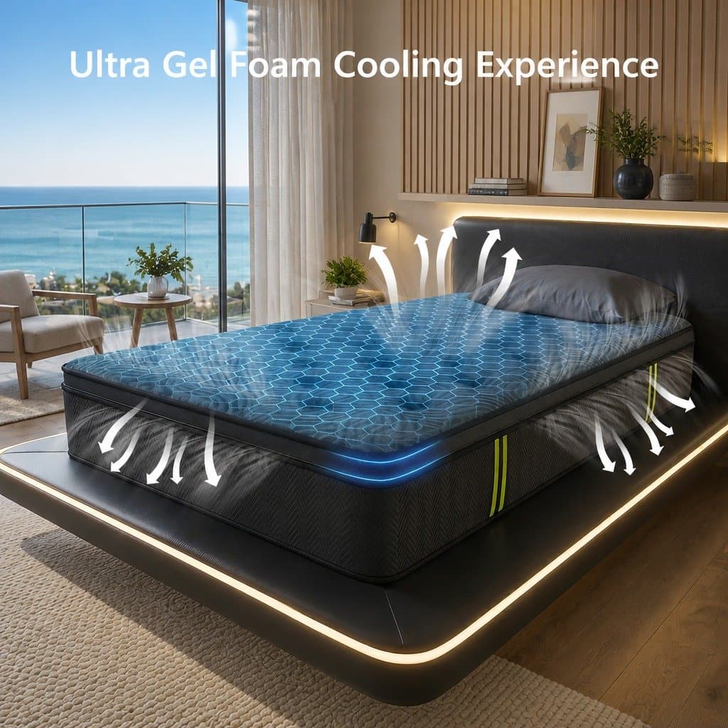 34cm King Single Mattress with Hybrid Pocket Springs