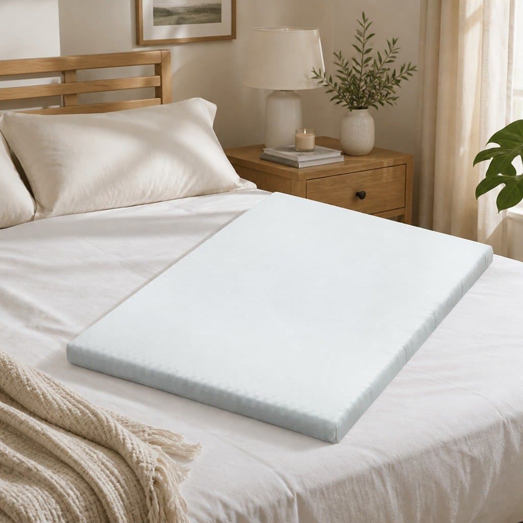 Cool Gel Memory Foam Mattress Topper for Double Beds 8cm