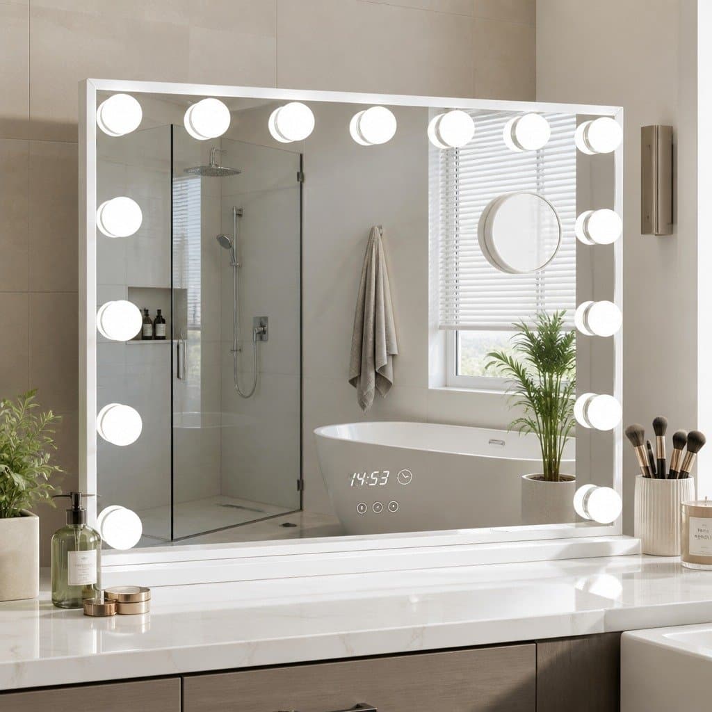 Hollywood Vanity Makeup Mirror 58x45cm with Adjustable LED
