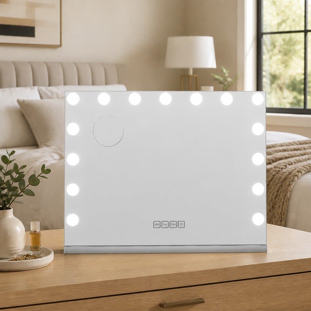 Hollywood Vanity Mirror 58x46cm with Bluetooth and LED Lights