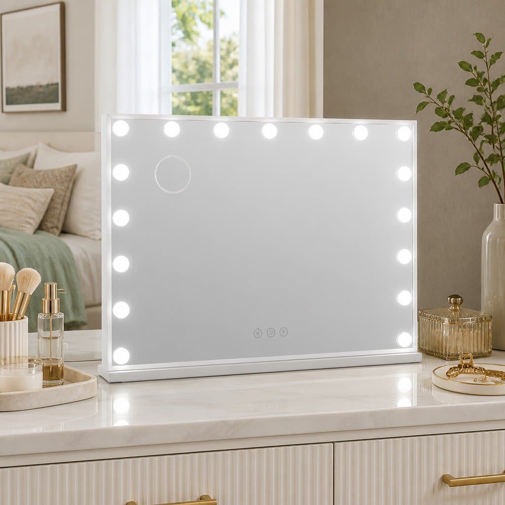 Hollywood Vanity LED Makeup Mirror 80x58cm