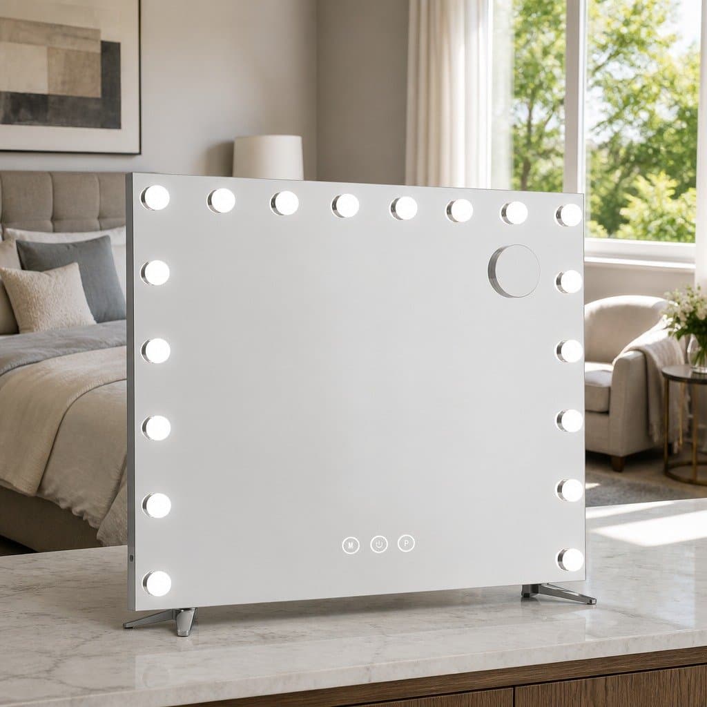 Hollywood Vanity Makeup Mirror with LED Lighting 80x65cm