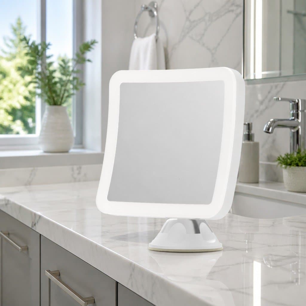 10X Magnifying LED Makeup Mirror with Touch Control