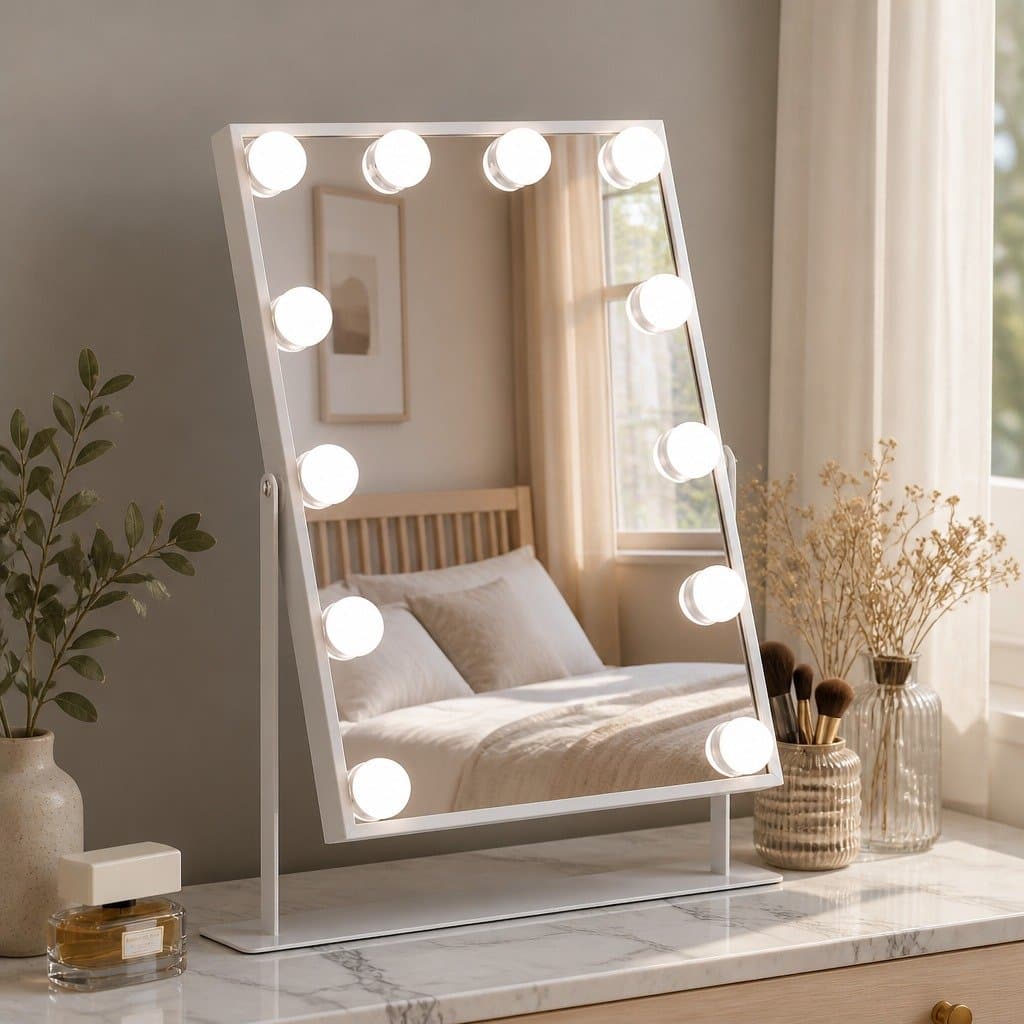 LED Bluetooth Vanity Makeup Mirror 30x40cm