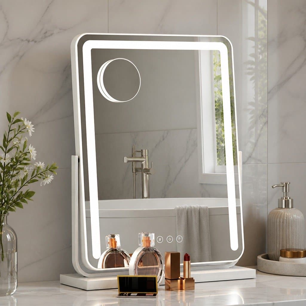 40x50cm Hollywood Vanity Makeup Mirror with LED Light Strip