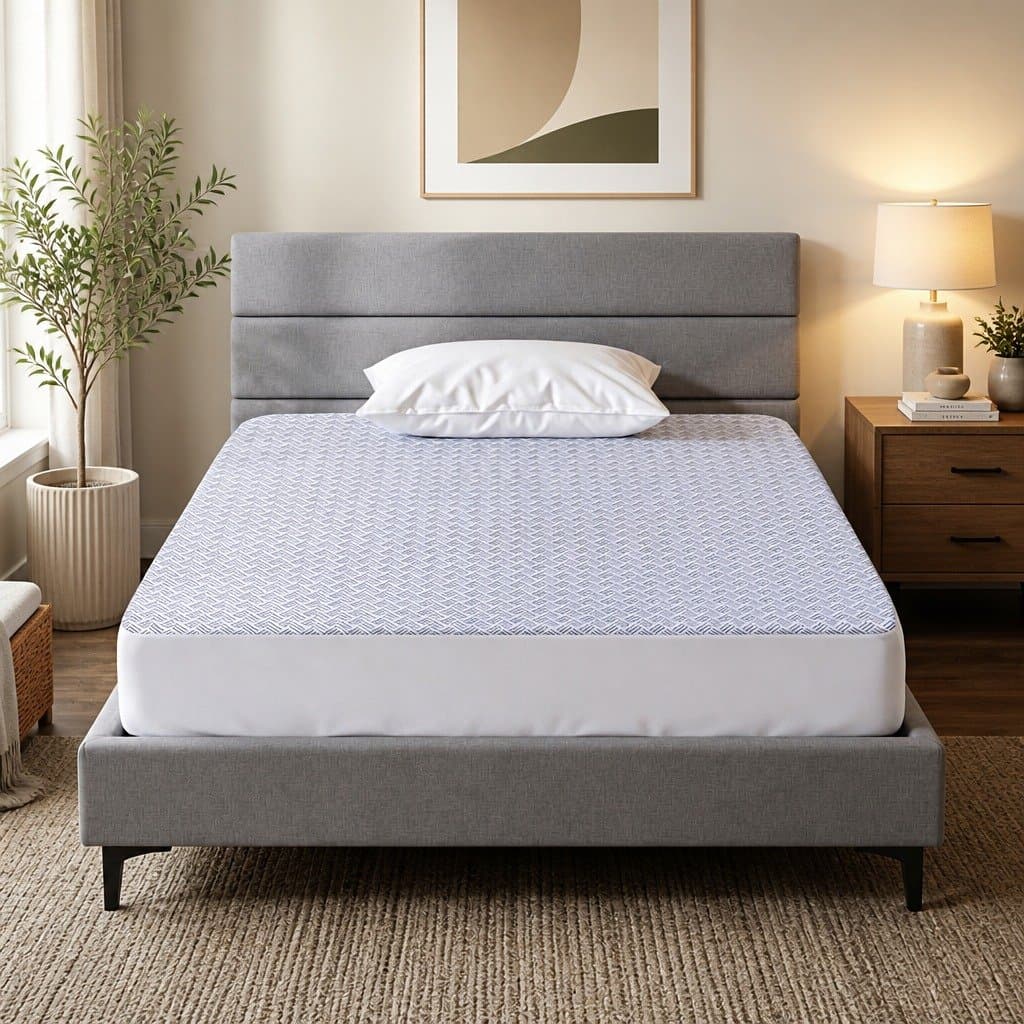 Deep Pocket Fitted King Single Cooling Mattress Protector