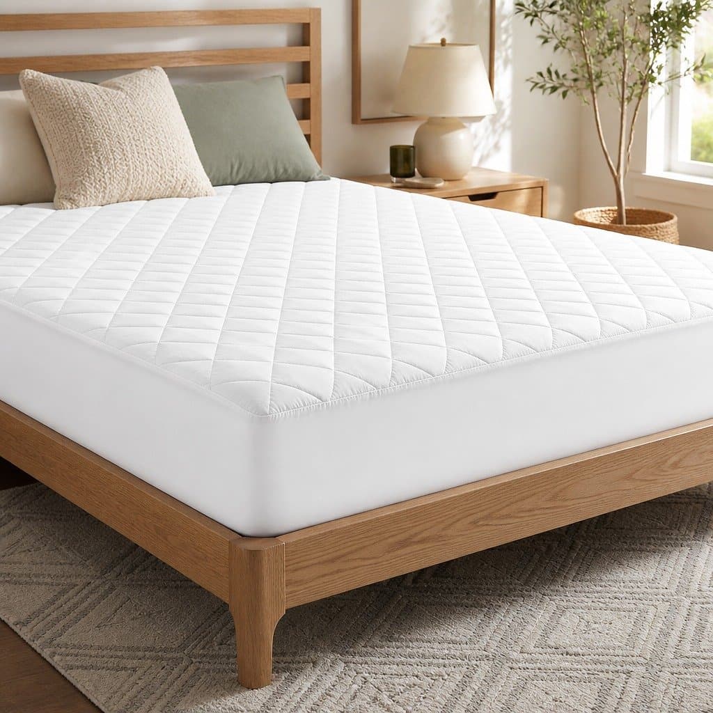 Waterproof Mattress Protector Single Size Quilted Fitted Sheet Cotton Cover