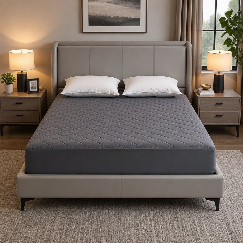 Waterproof King Mattress Protector with Quilted Microfiber