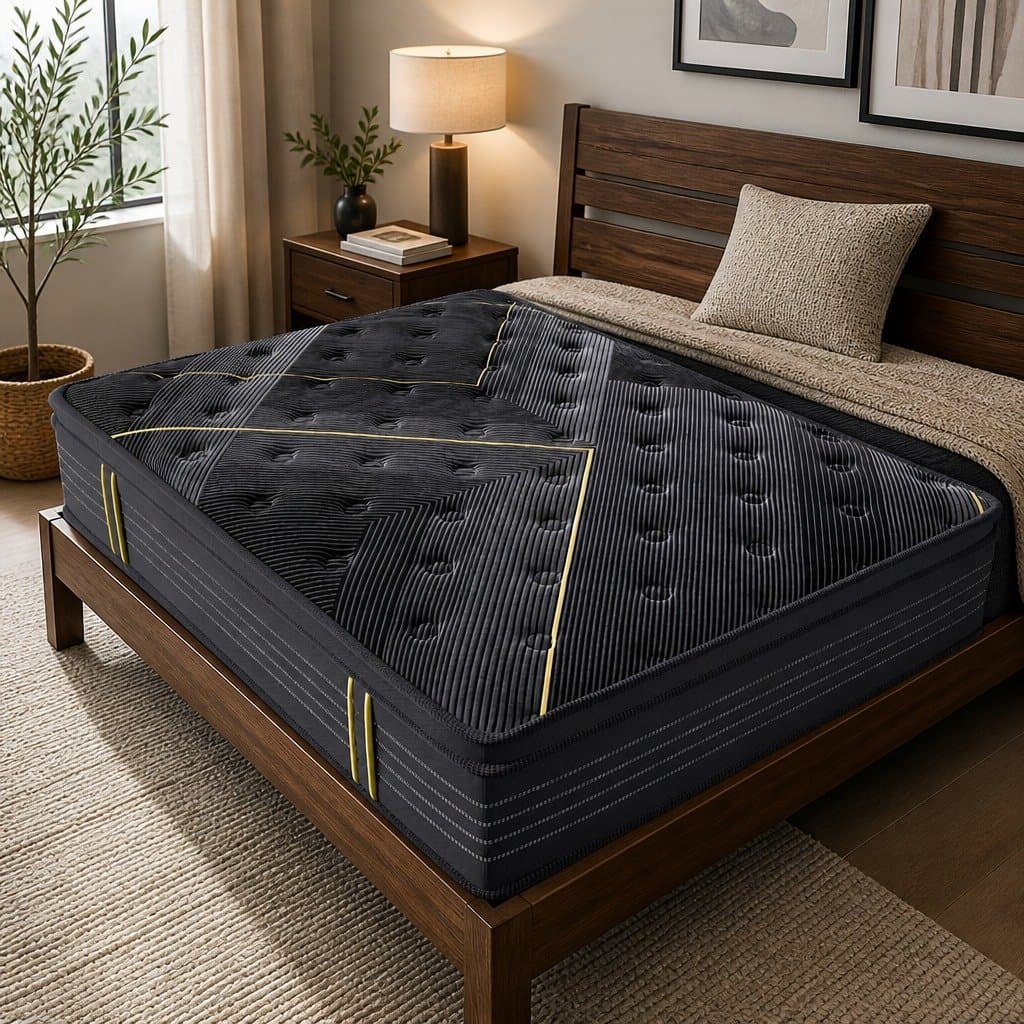 Bamboo Charcoal Pocket Coil Spring Mattress, Single Size