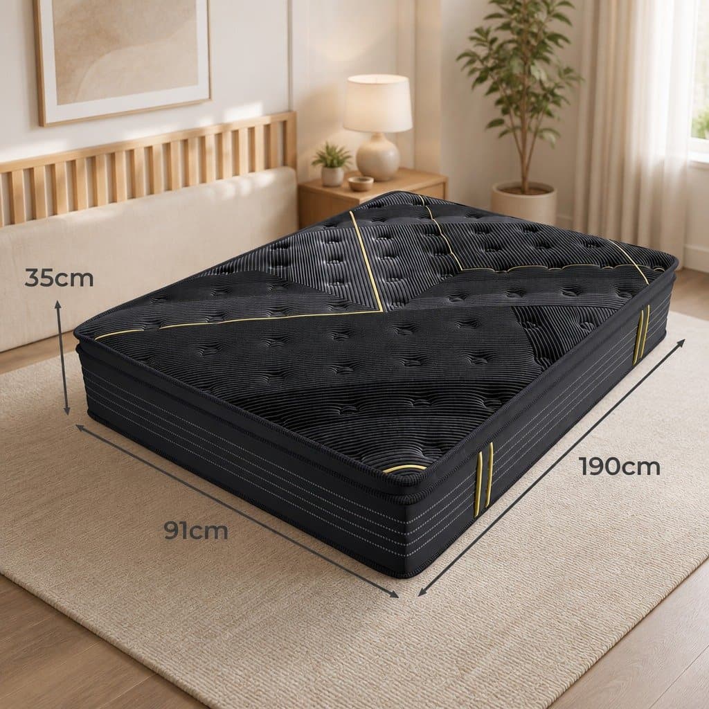 Bamboo Charcoal Pocket Coil Spring Mattress, Single Size