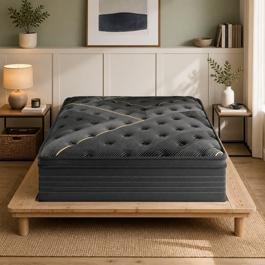 Bamboo Charcoal Pocket Coil Spring Mattress, Single Size