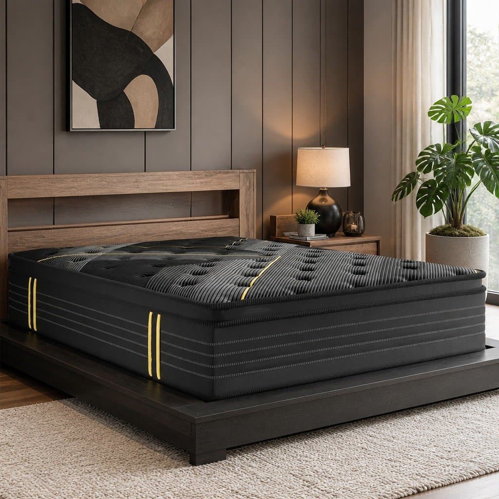 Bamboo Charcoal Pocket Coil Spring Mattress, Single Size