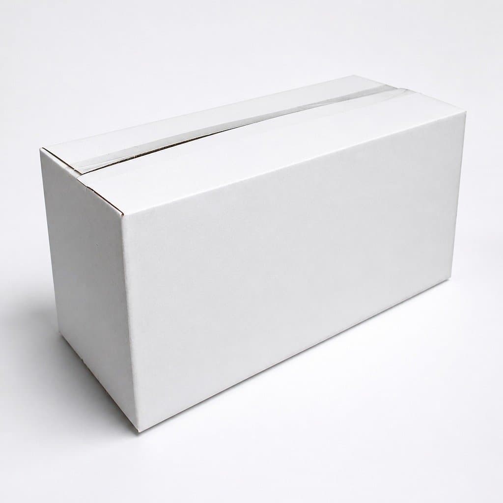 320x140x160mm White Corrugated Box 50 Pack