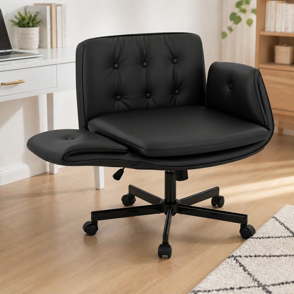 Ergonomic Criss Cross Office Chair with Adjustable Armrests