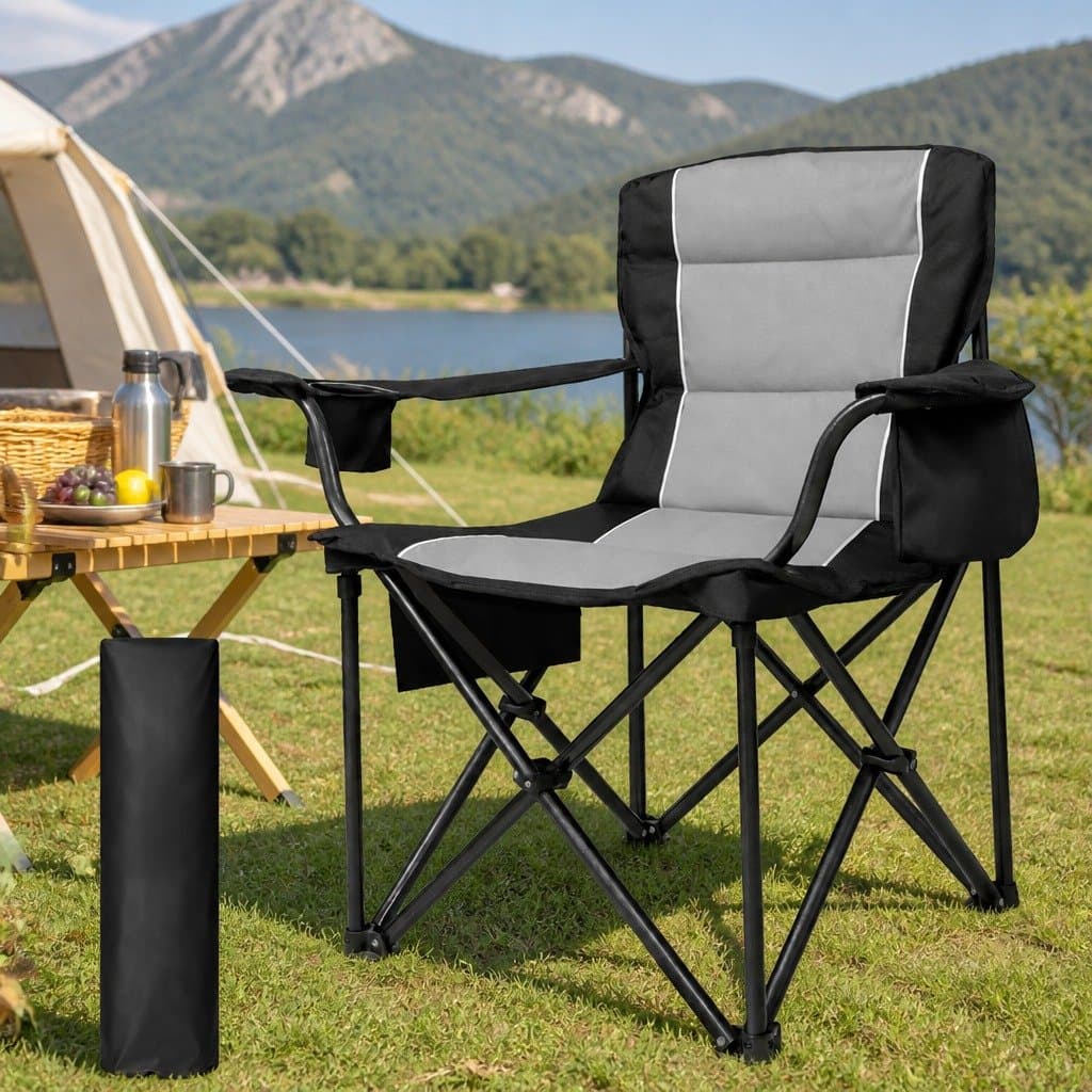 Large Folding Camping Chair for Outdoor Adventures