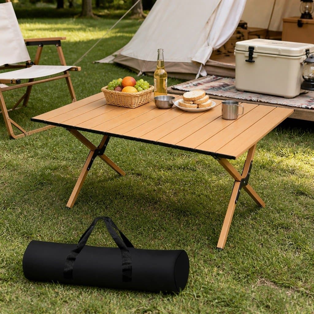 Portable Folding Camping Table with Carry Bag for BBQ