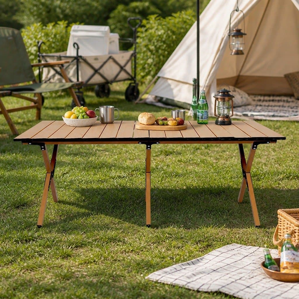 Portable Folding Camping Table with Carry Bag
