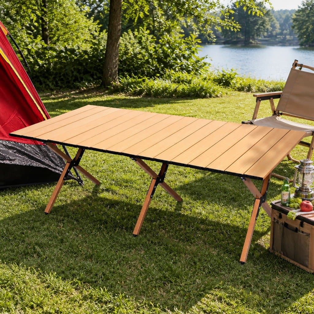 Portable Folding Camping Table with Carry Bag