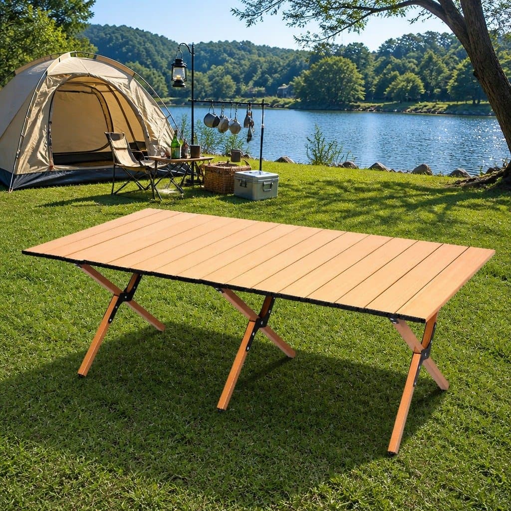 Portable Folding Camping Table with Carry Bag