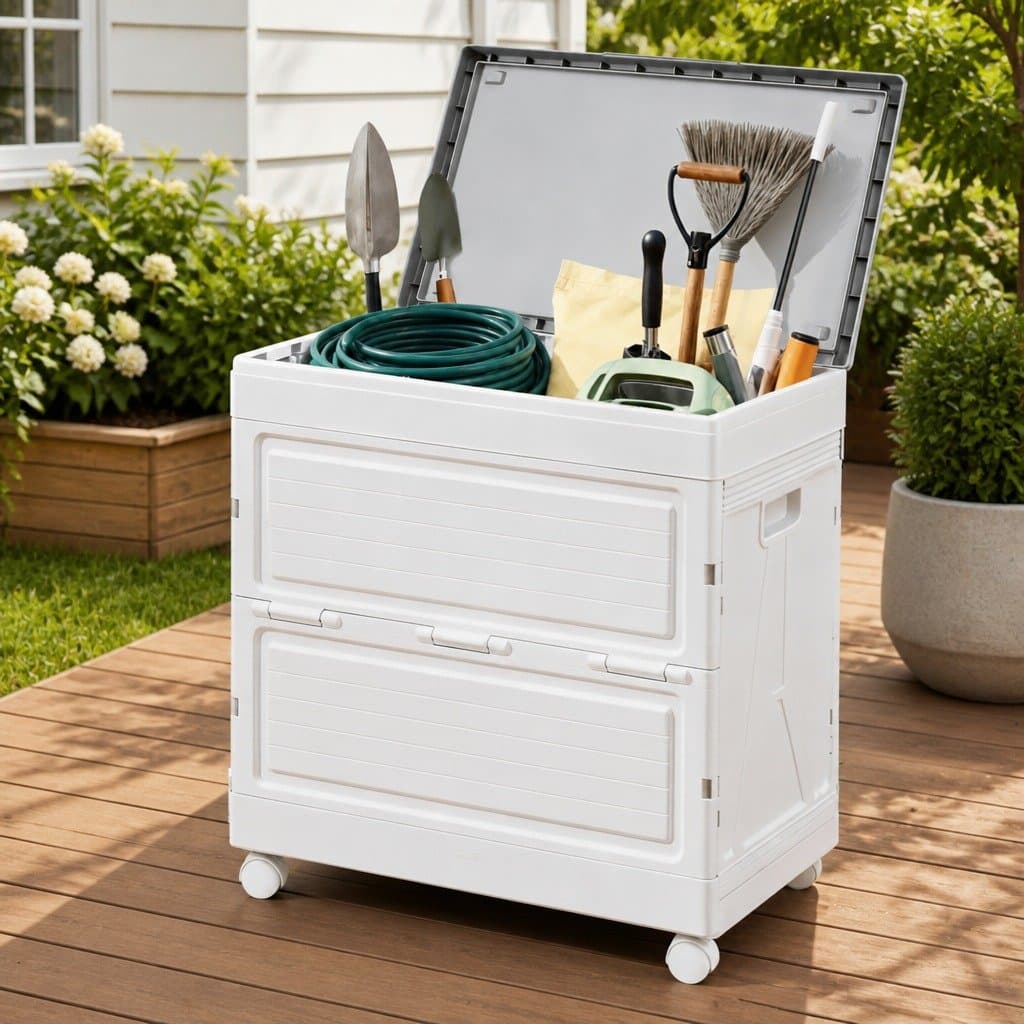Outdoor Storage Box 159L with Wheels