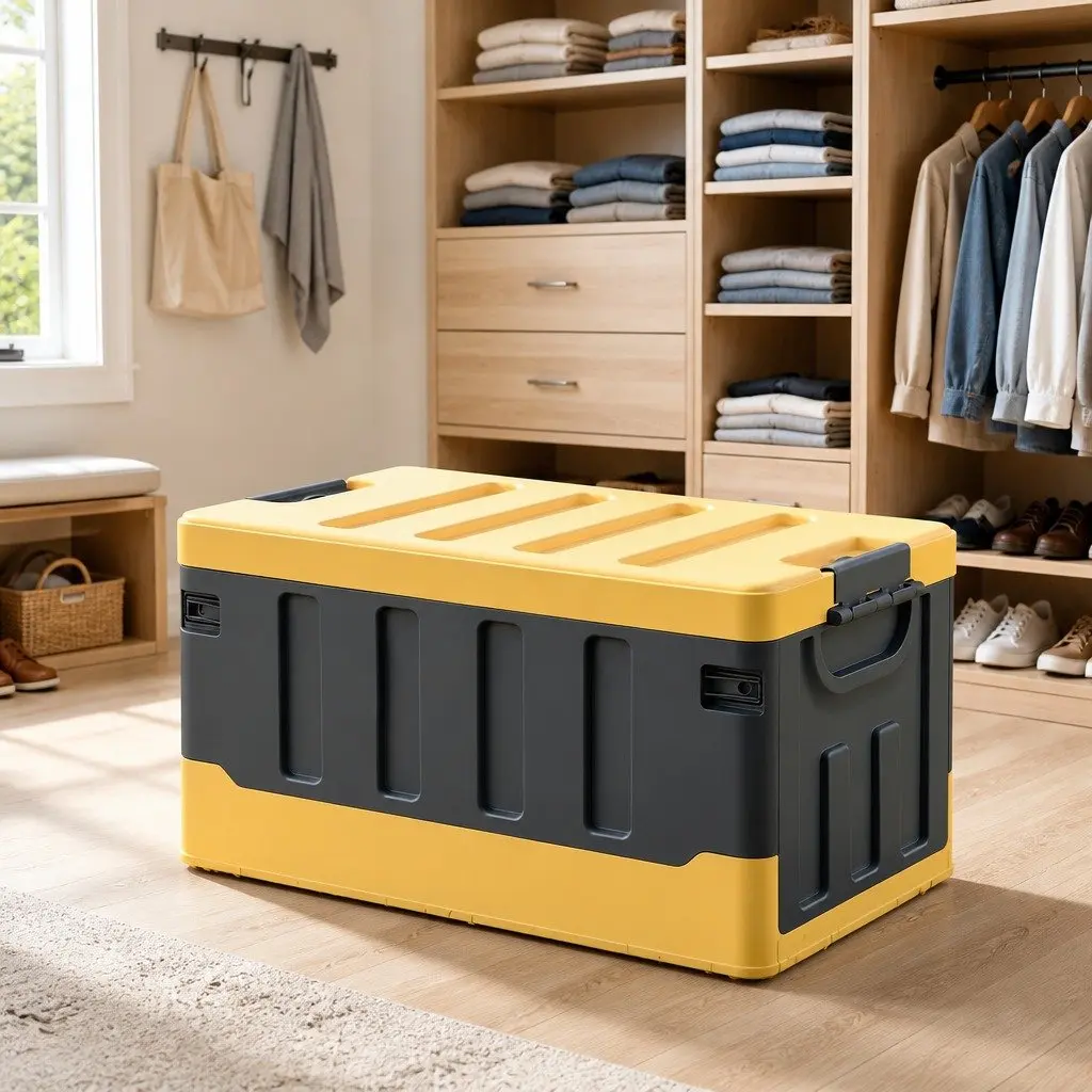 60L Collapsible Storage Box for Organizing