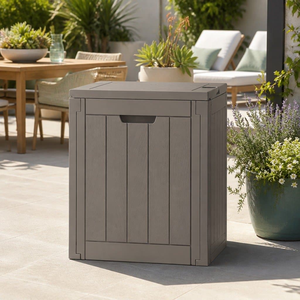 Outdoor Storage Box 118L with Lockable Lid