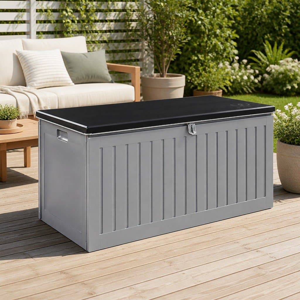 270L Outdoor Storage Box with Bench Seating